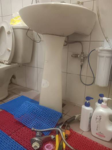 大溪水電行維修洗臉盆